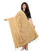 Definitive Beige Coloured Cotton Silk Dyed Dupatta | Sudathi