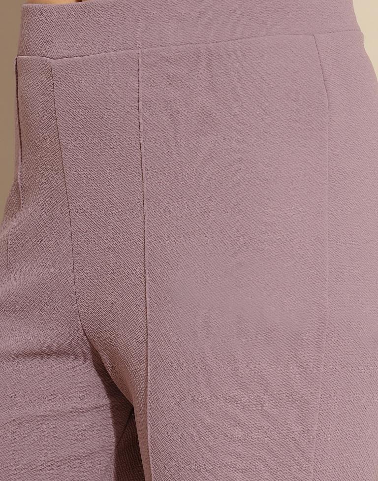 Mauve Lycra Plain Co-ords Set