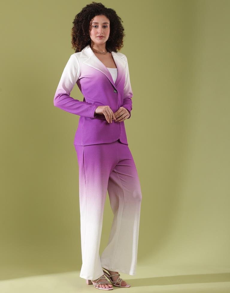 White Lycra Plain Co-ord Set