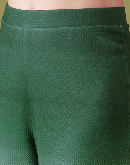 Pistagreen Lycra Plain Co-ord Set