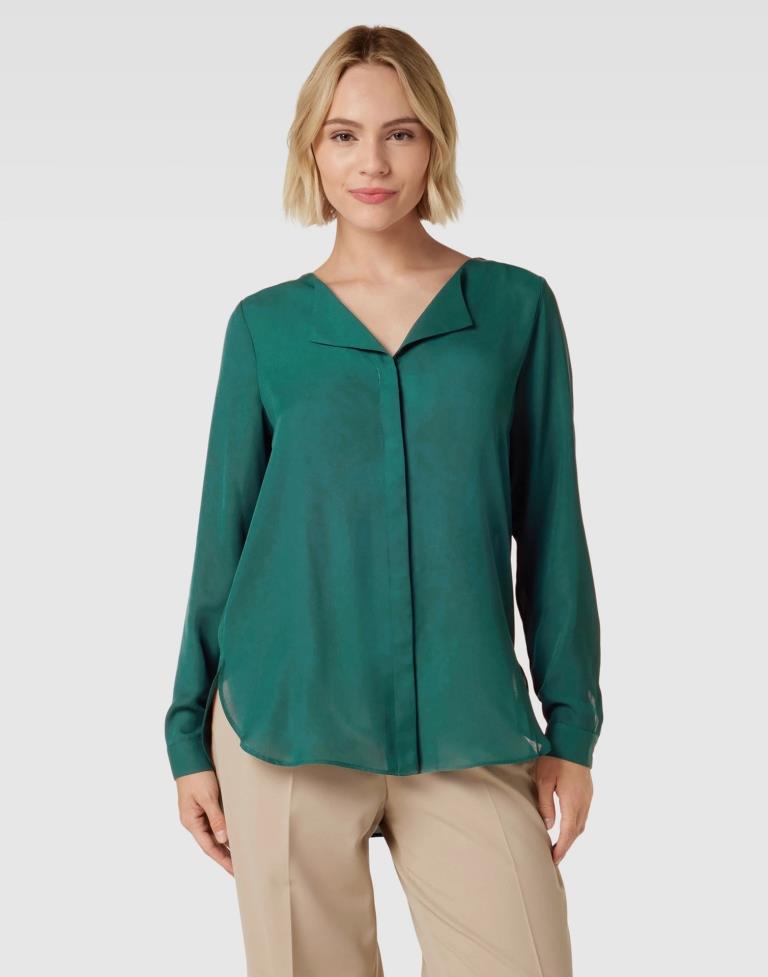 Dark Green Crepe Plain Top