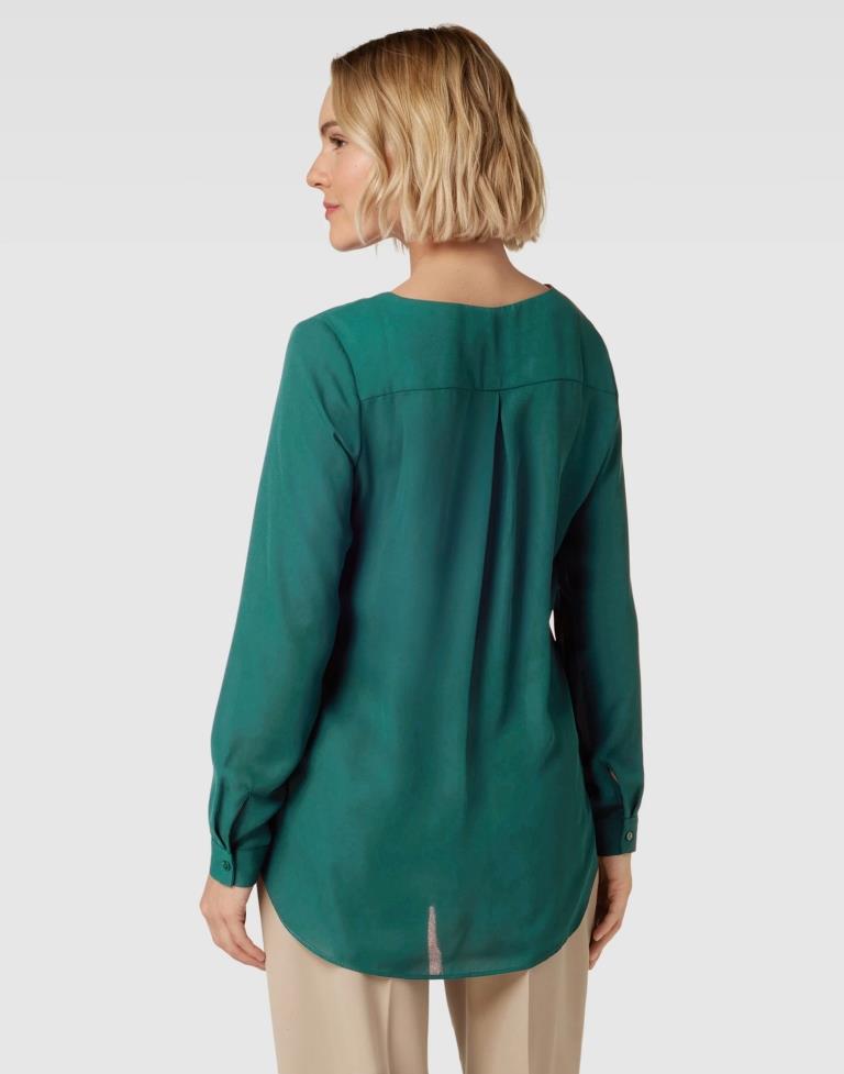 Dark Green Crepe Plain Top