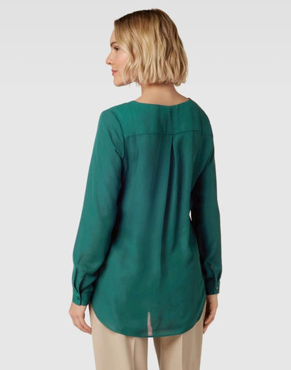 Dark Green Crepe Plain Top