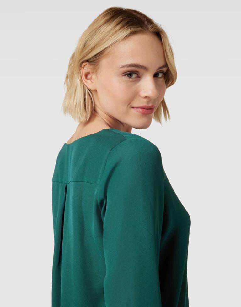 Dark Green Crepe Plain Top