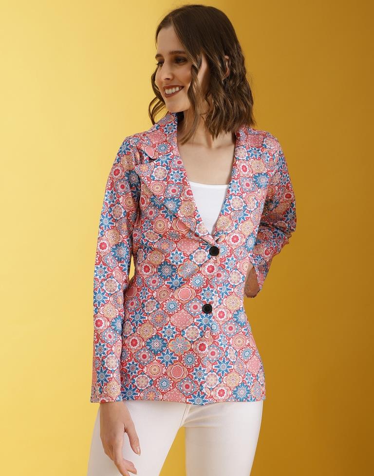 Multicolor Lycra Printed Top