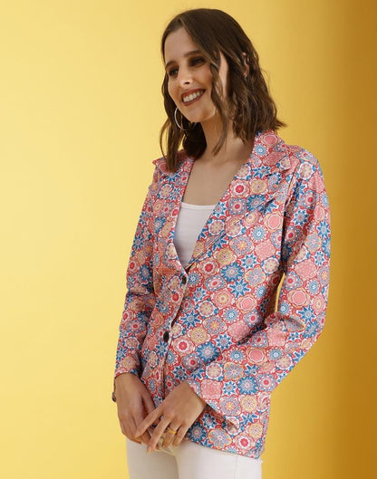 Multicolor Lycra Printed Top