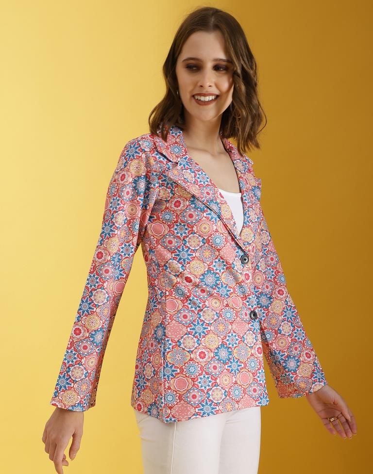 Multicolor Lycra Printed Top