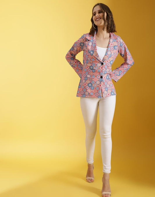 Multicolor Lycra Printed Top