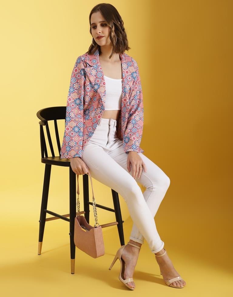 Multicolor Lycra Printed Top