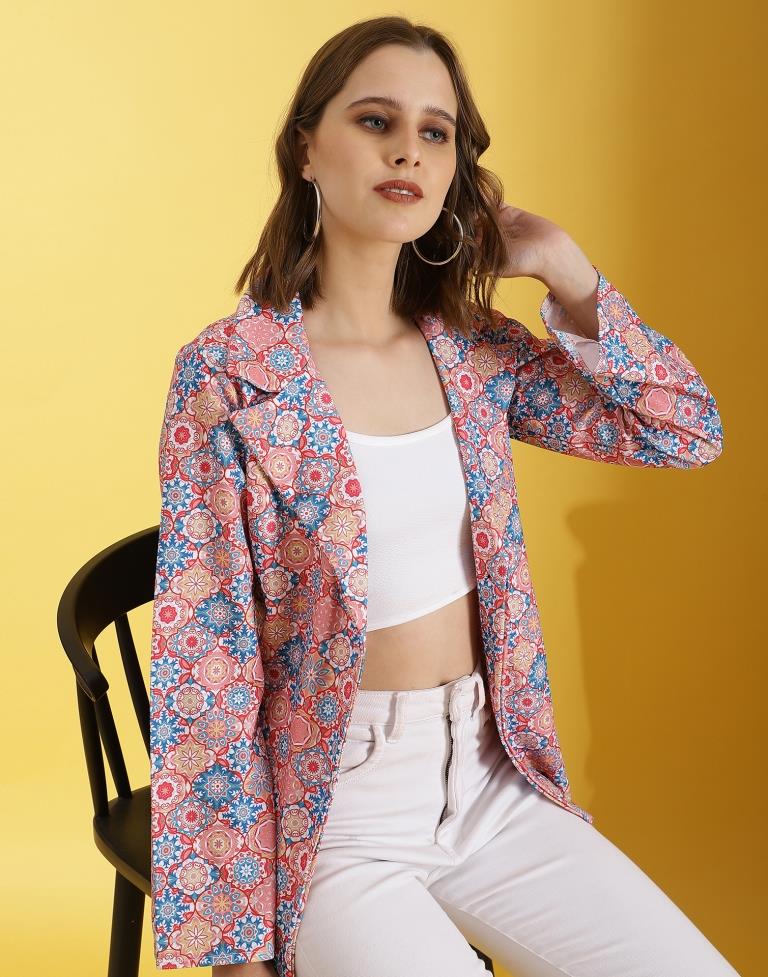 Multicolor Lycra Printed Top