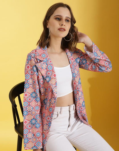 Multicolor Lycra Printed Top
