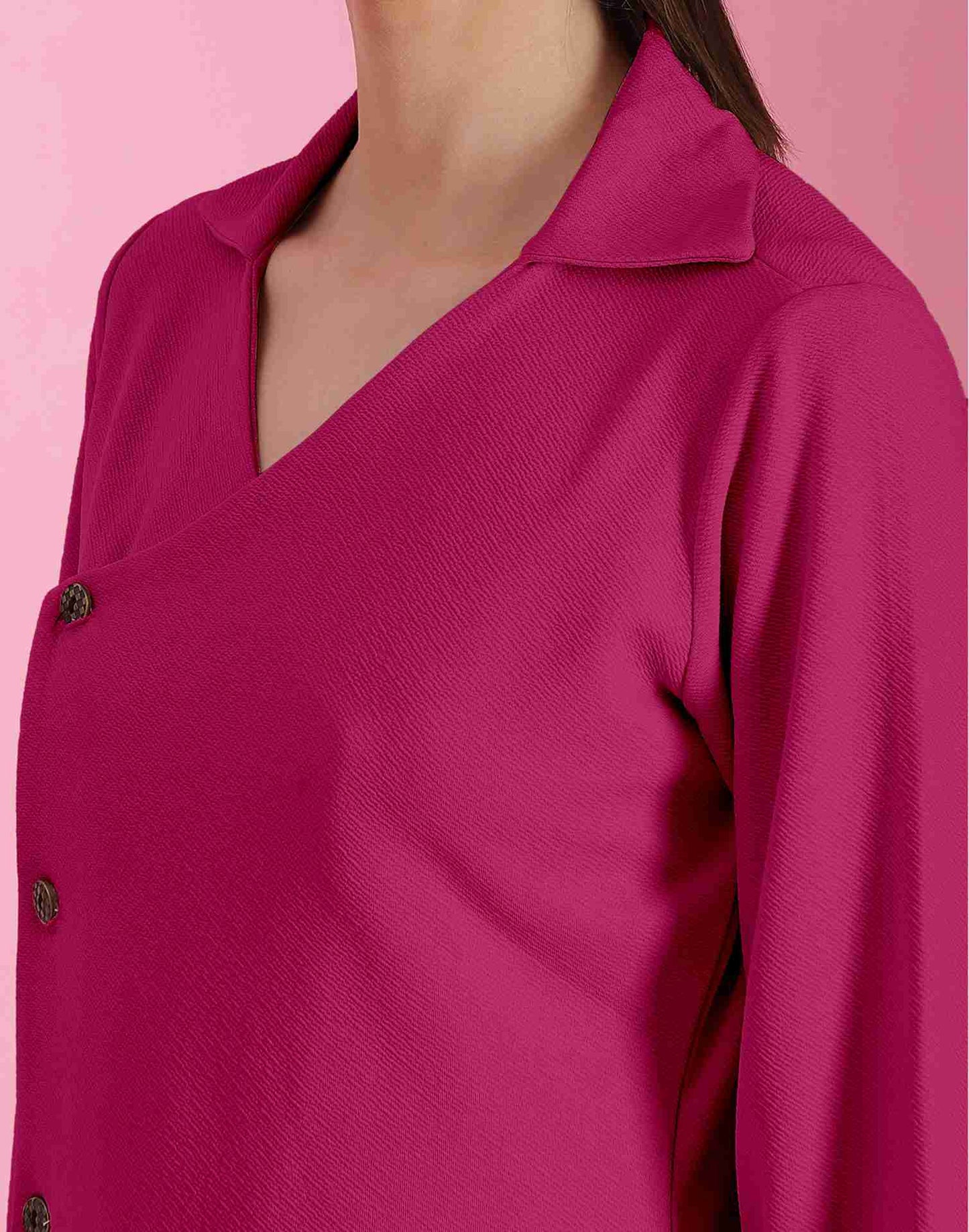 Pink Lycra Plain Top