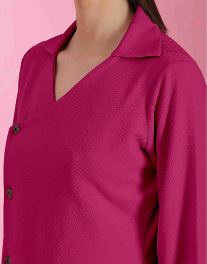 Pink Lycra Plain Top
