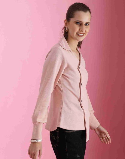 Pink Lycra Plain Top