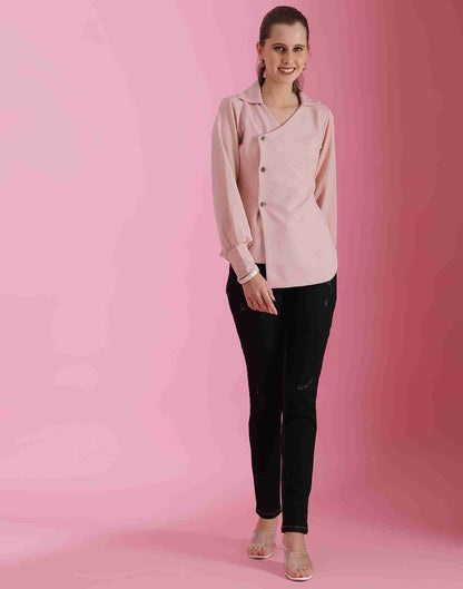 Pink Lycra Plain Top
