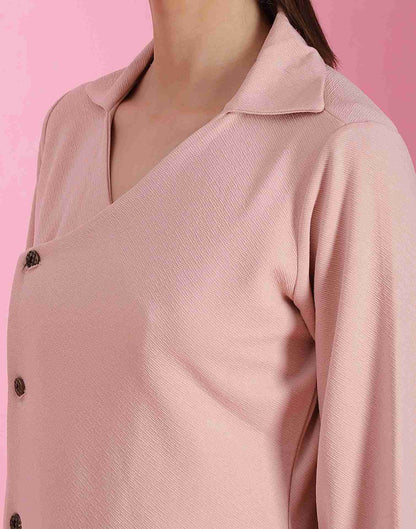 Pink Lycra Plain Top