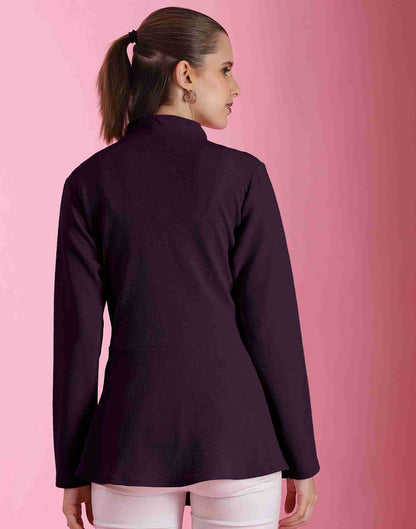 Purple Lycra Plain Top