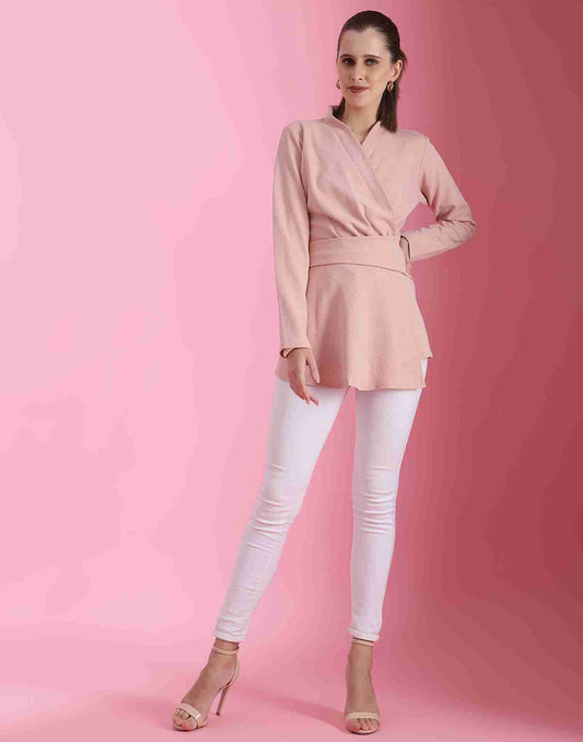 Pink Lycra Plain Top