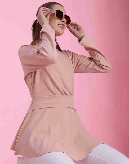 Pink Lycra Plain Top