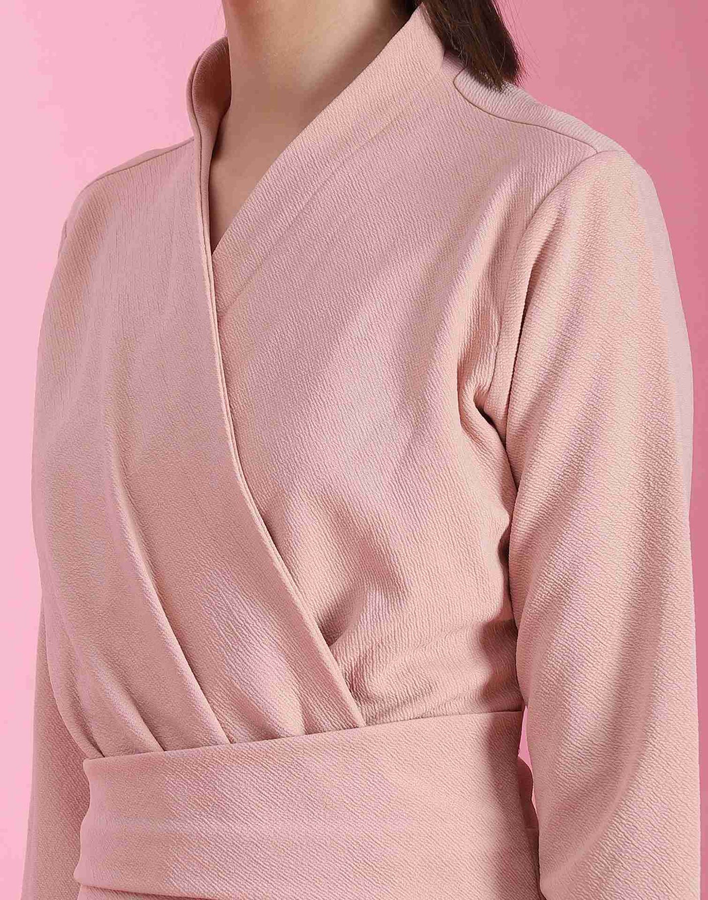 Pink Lycra Plain Top
