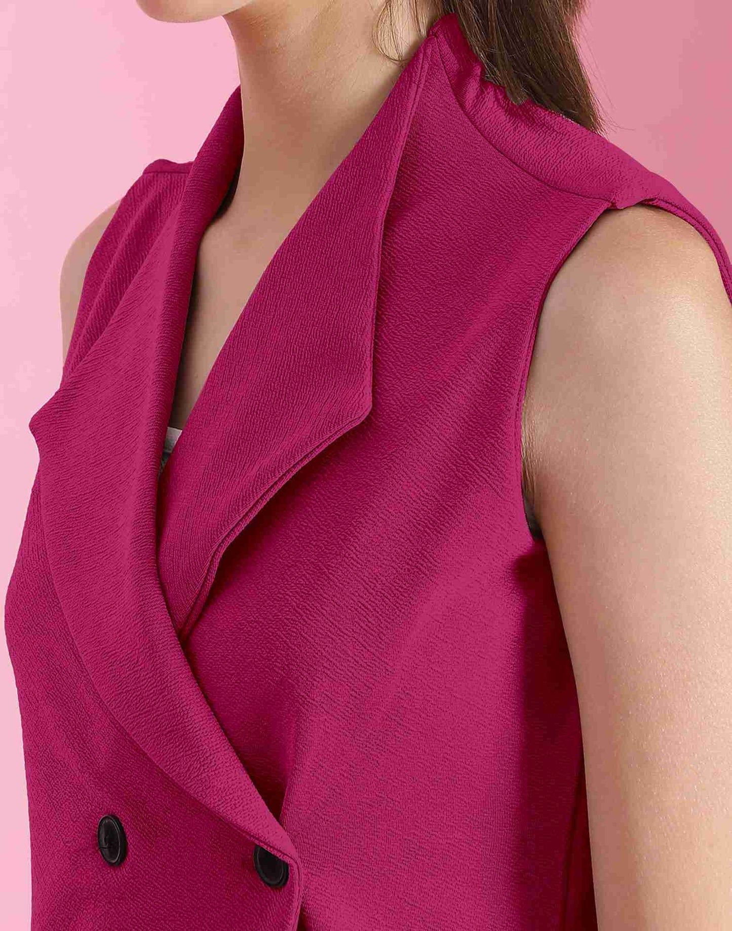 Pink Lycra Plain Top