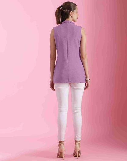 Lavender Lycra Plain Top