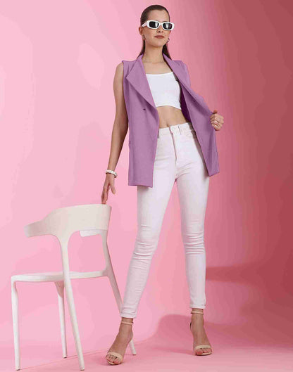 Lavender Lycra Plain Top