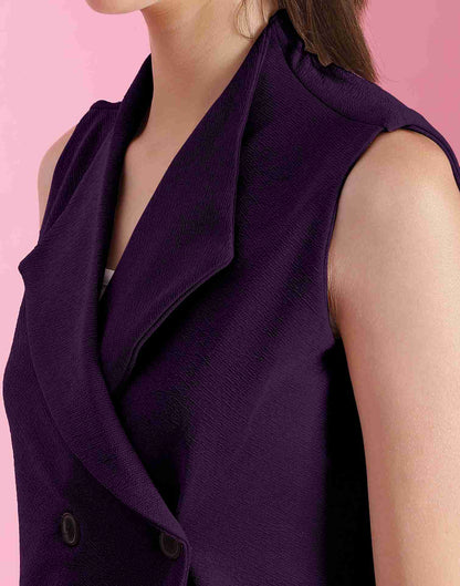 Purple Lycra Plain Top