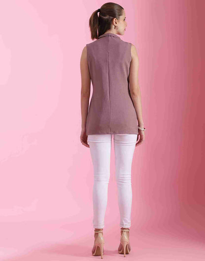 Mauve Lycra Plain Top