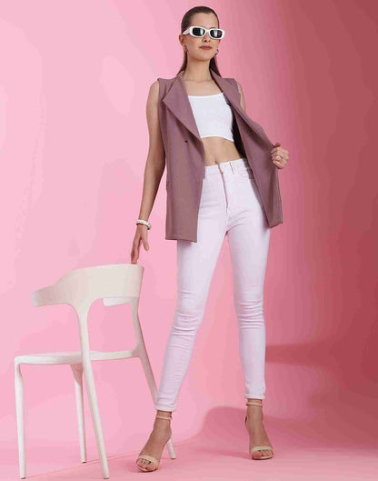 Mauve Lycra Plain Top