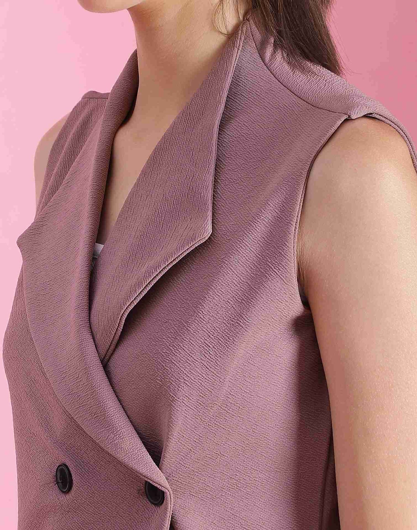 Mauve Lycra Plain Top