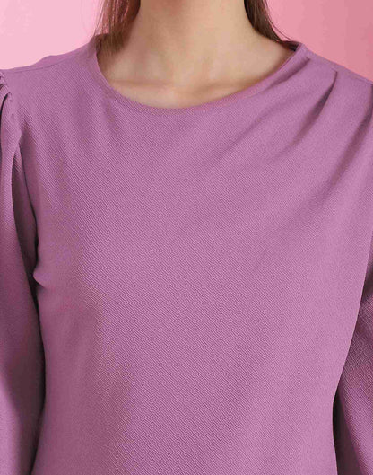 Lavender Lycra Plain Top