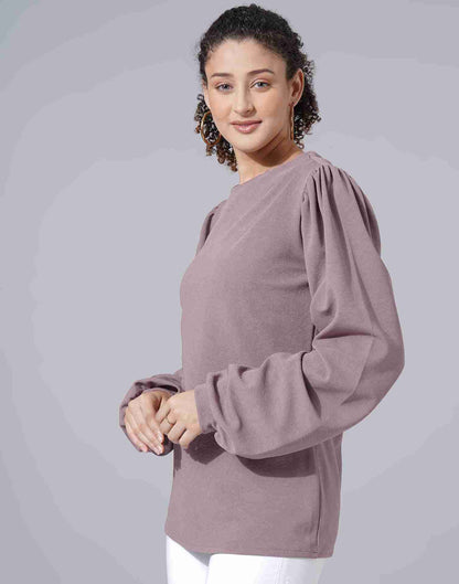 Mauve Lycra Plain Top