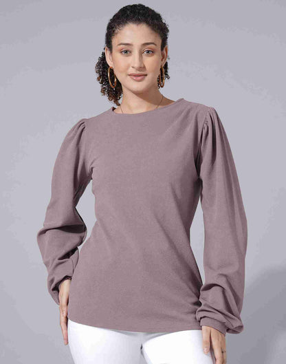 Mauve Lycra Plain Top