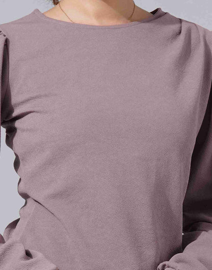 Mauve Lycra Plain Top