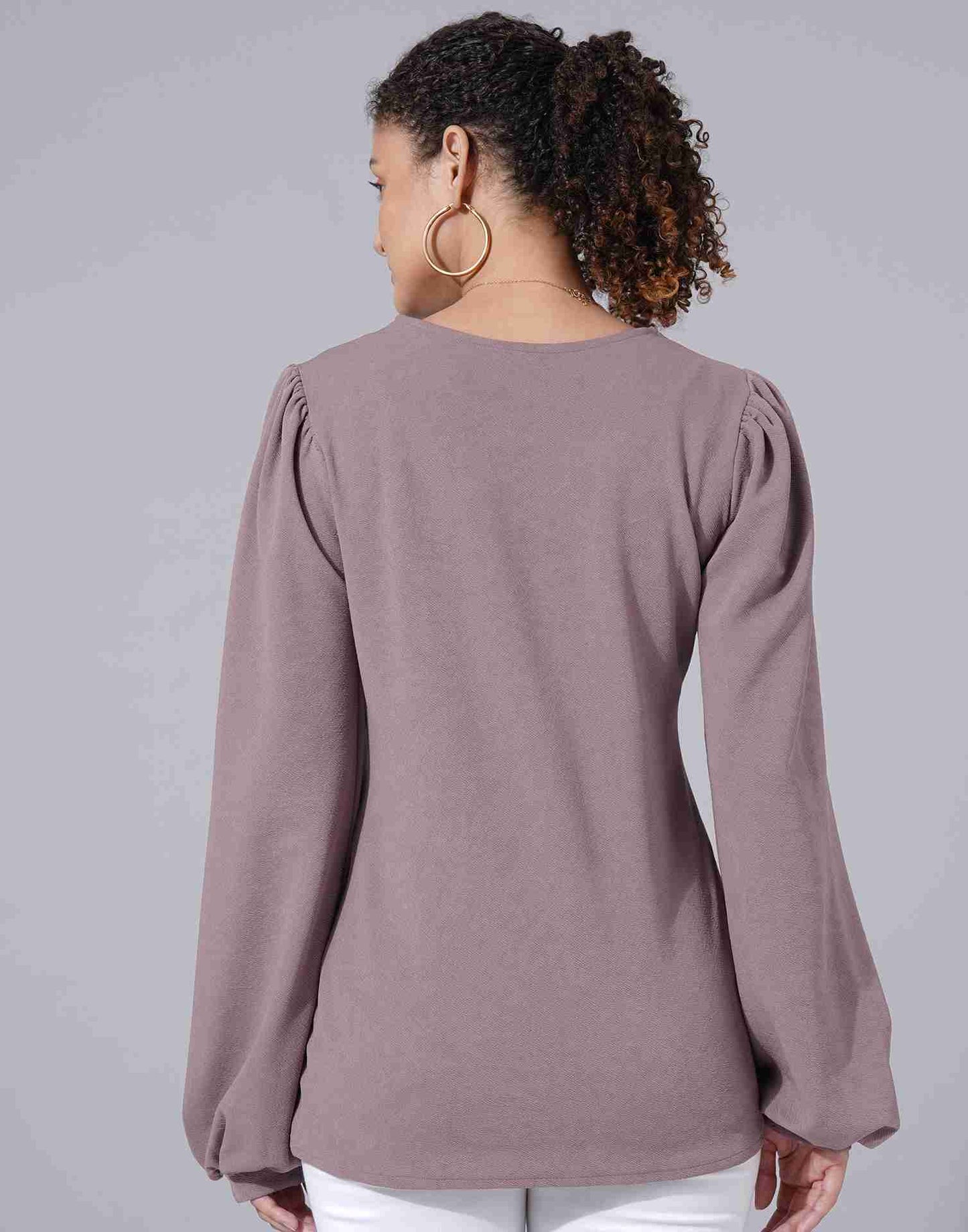 Mauve Lycra Plain Top