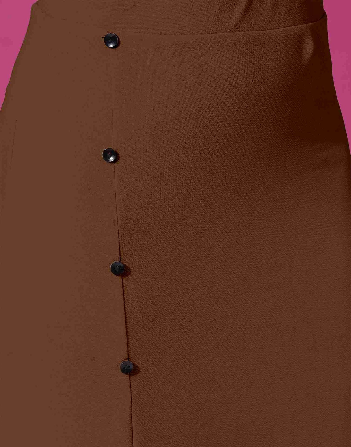 Brown Lycra Plain Co-ord Set