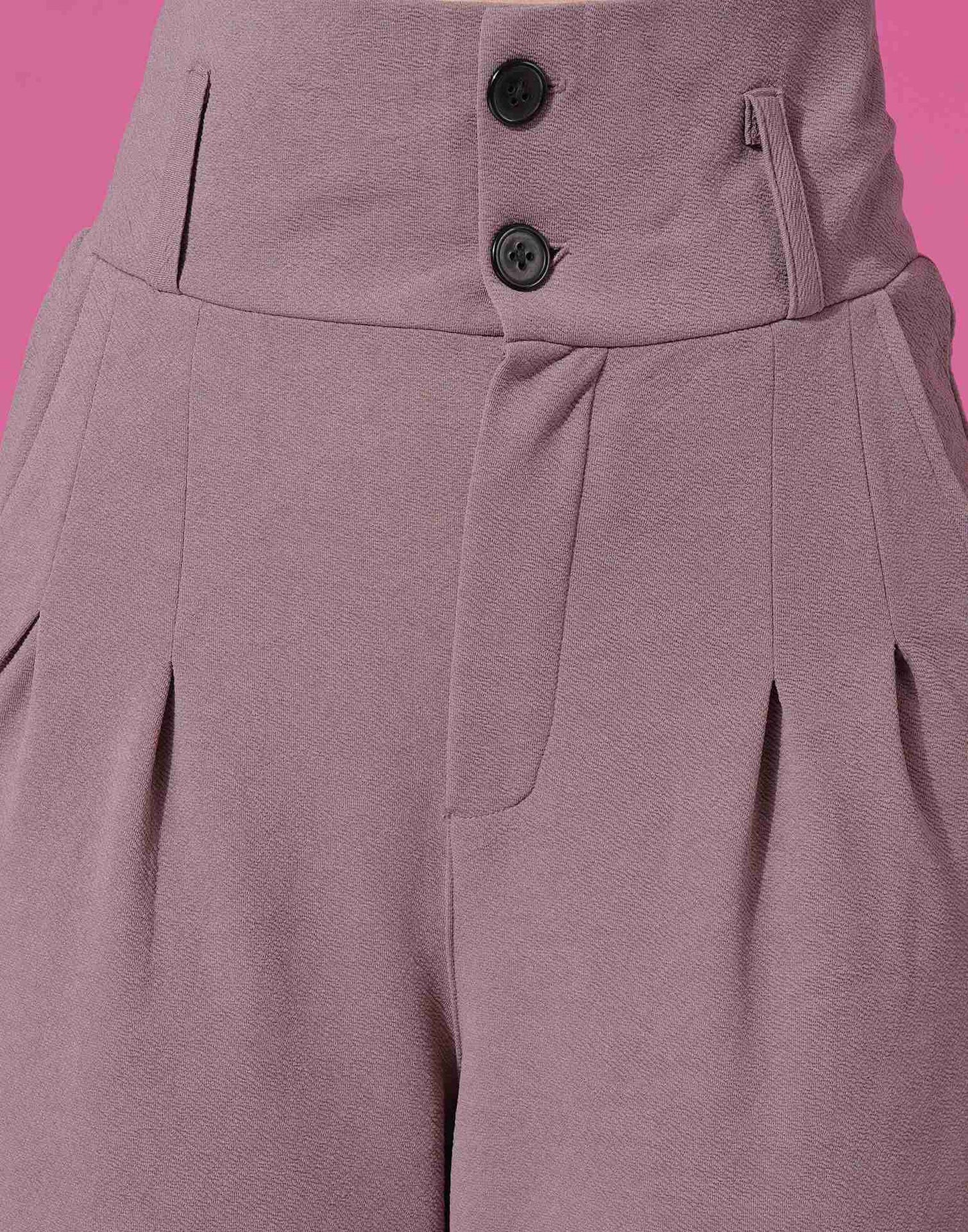 Mauve Lycra Plain Co-ord Set