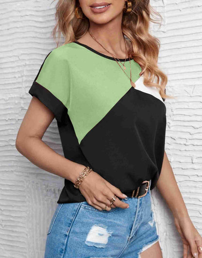 Black Lycra Plain T-Shirt