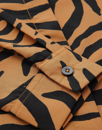 Brown Printed Shirt | Sudathi