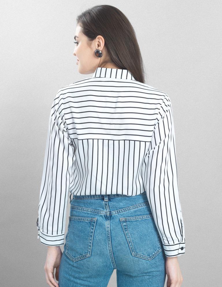 Choicest White Coloured Printed Crepe Tops | Sudathi