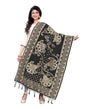 Fantastic Black Coloured Poly Silk Jacquard Dupatta | Sudathi