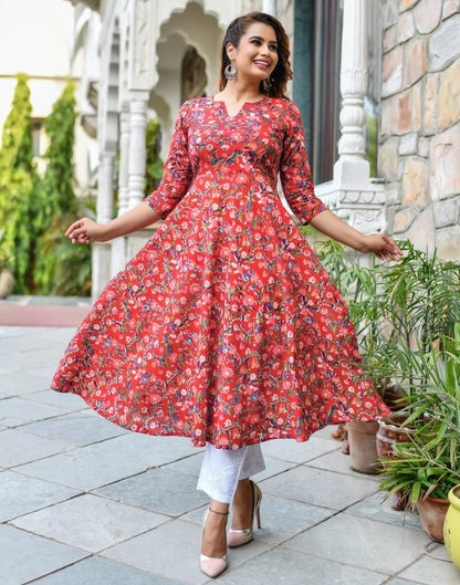 Pink Digital Printed Kurta With Pant And Dupatta