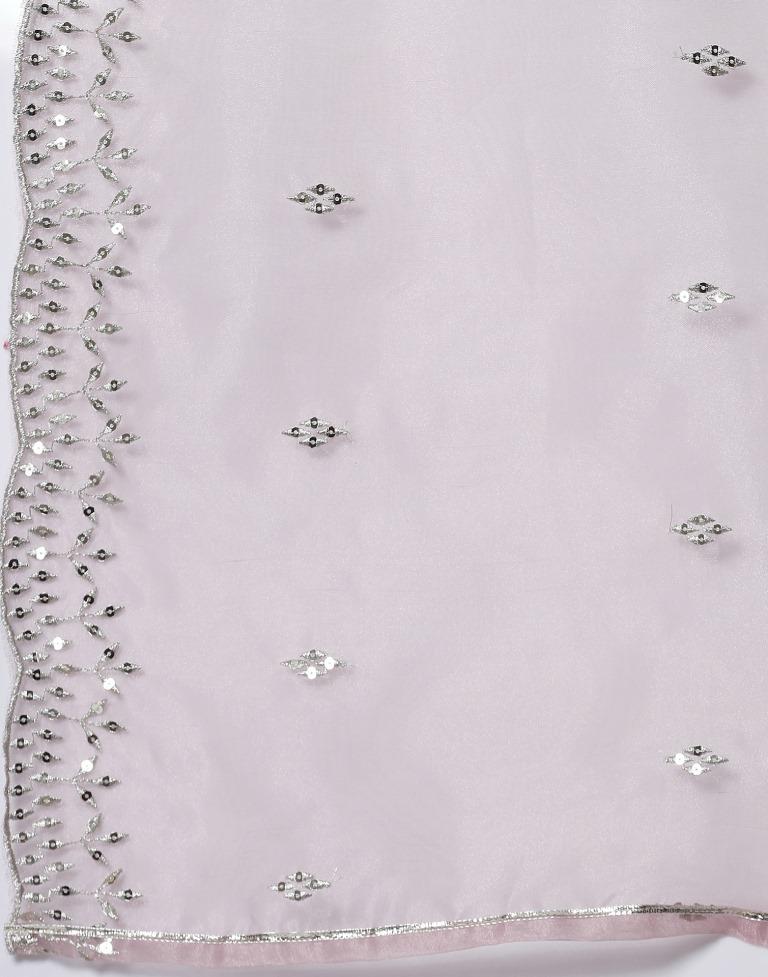 Dusty Pink Embroidery Velvet Straight kurta With Pant And Dupatta