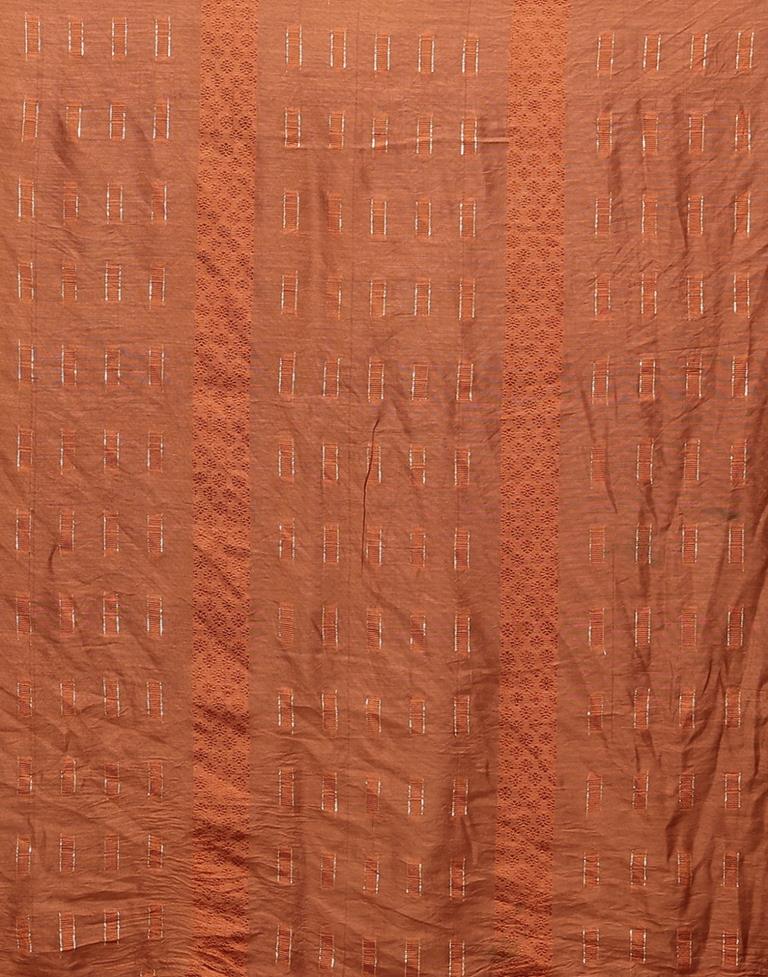 Brown Cotton Printed Straight Kurta With Pant And Dupatta