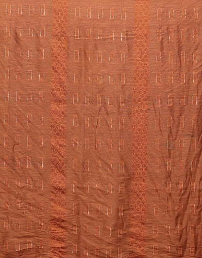 Brown Cotton Printed Straight Kurta With Pant And Dupatta
