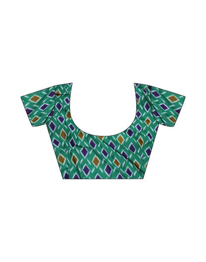 Ready to Wear Dark Purple Cotton Printed Saree