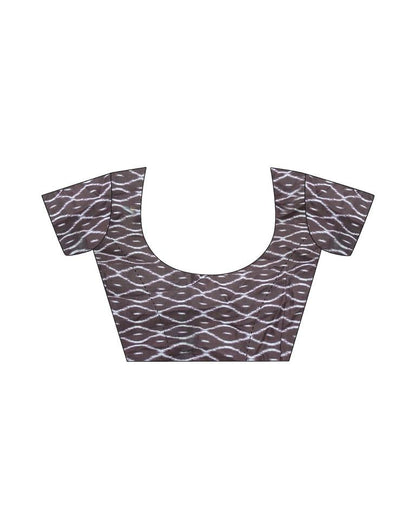 Ready to Wear Dusty Peach Cotton Printed Saree