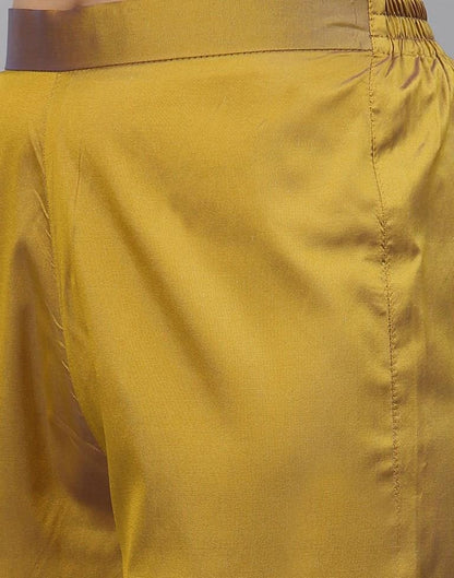 Mustard Kurti With Pant And Dupatta | Leemboodi