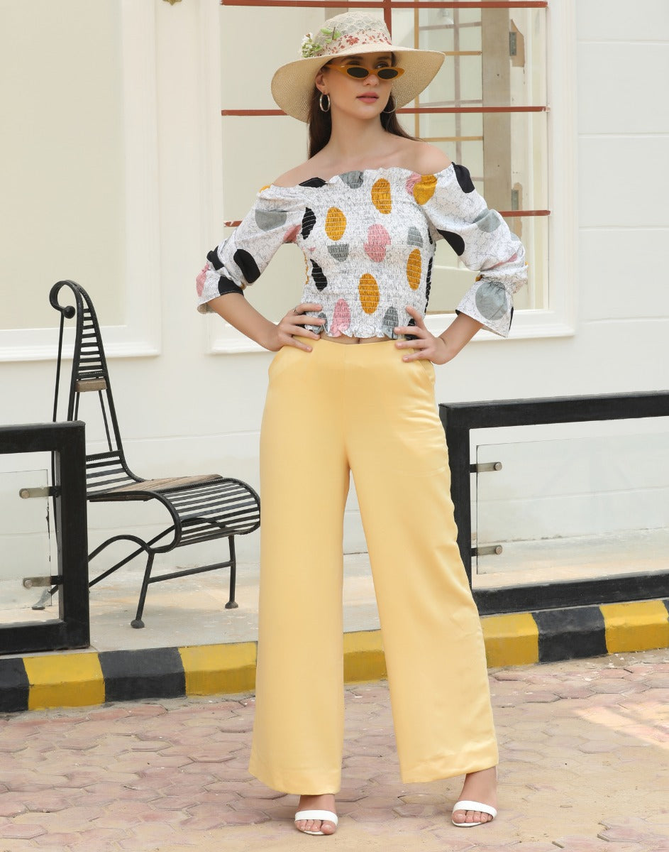 White Smocked Top | Sudathi